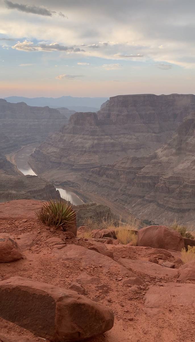 The Colorado River winding through the Grand Canyon on Hualapai land